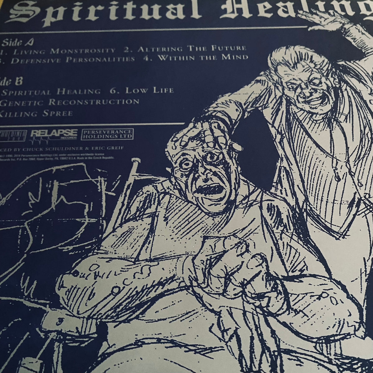 Death - Spiritual Healing vinyl LP - Relapse Records