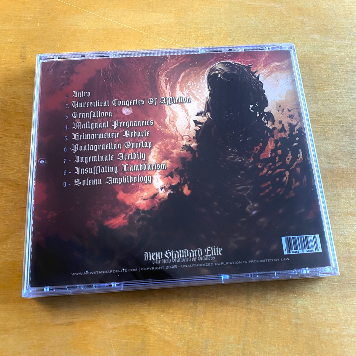 Unbirth - Asomatous Bersmirchment CD - New Standard Elite