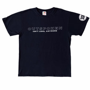 USED - M - OUTSPOKEN - "ISN'T COOL" TEE