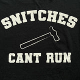 USED - 3XL - LAID 2 REST - "SNITCHES CAN'T RUN" LONGSLEEVE