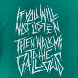 USED - S - SLICE THE CAKE - "OF GALLOWS" TEE