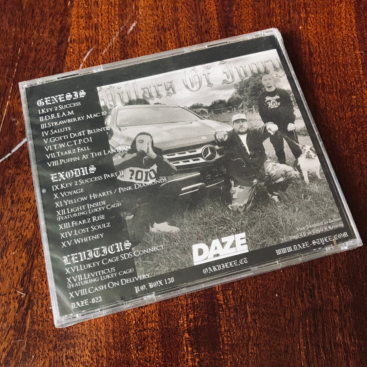Pillars Of Ivory The Biblical Scripturez CD DAZE HARDCORE METEOR GEM