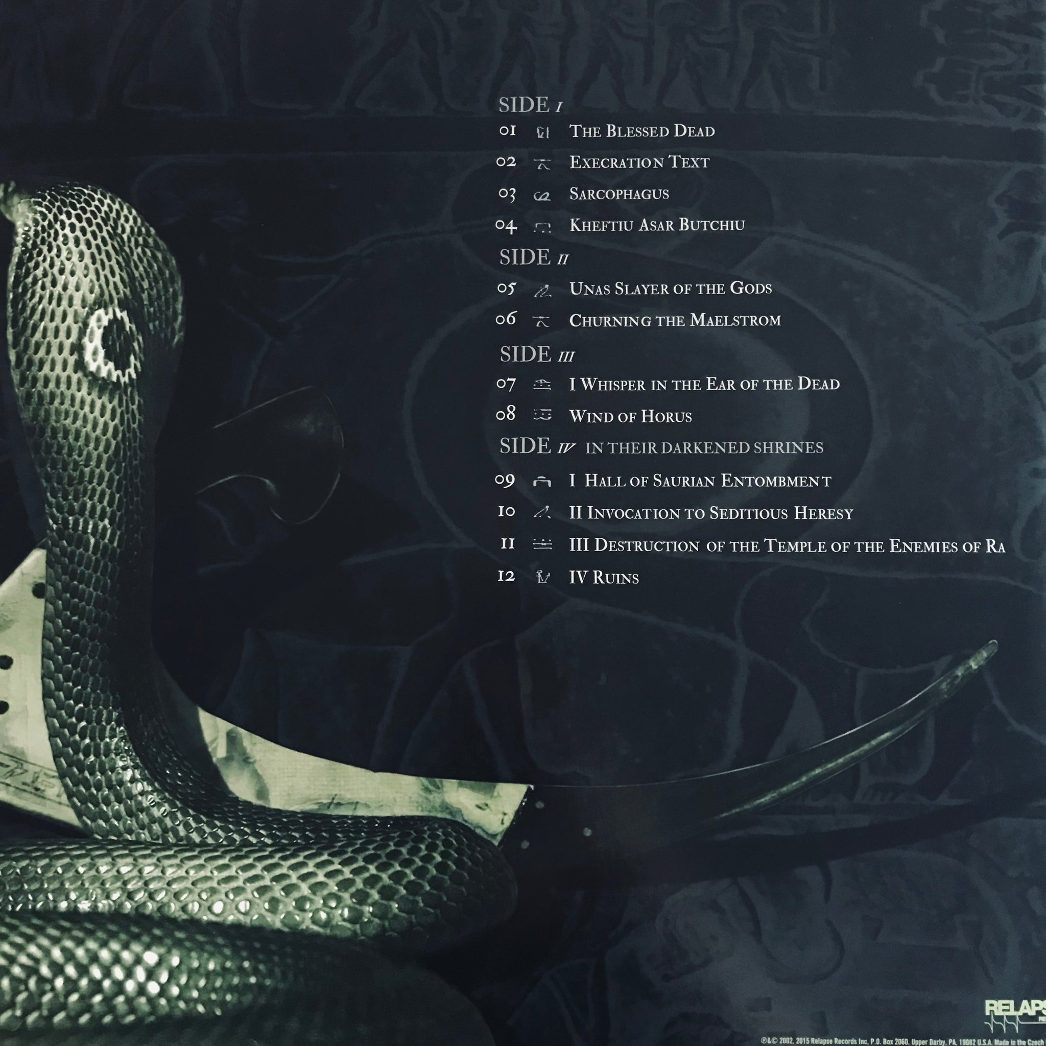 Nile - In Their Darkened Shrines vinyl 2xLP - Relapse Records