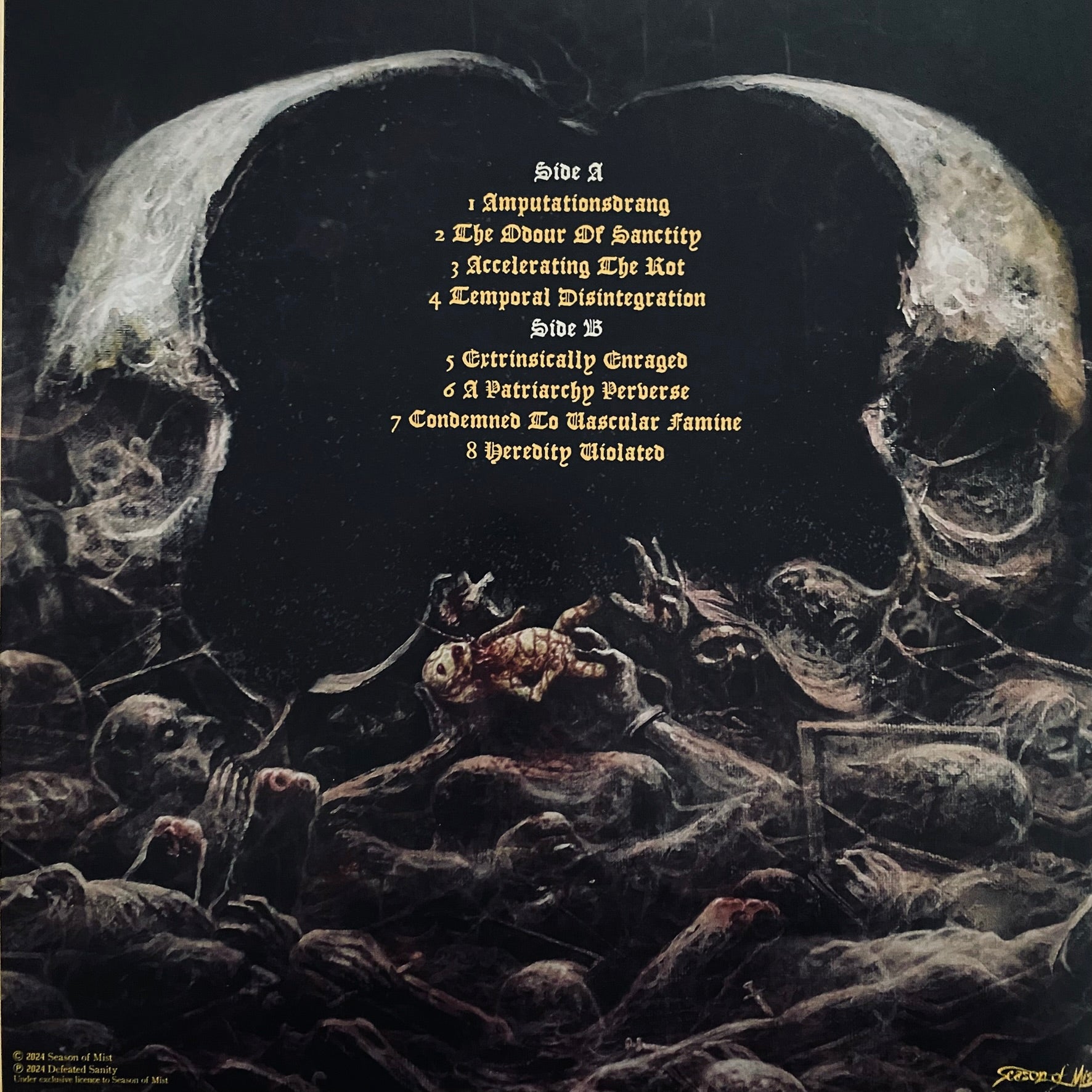 Defeated Sanity - Chronicles Of Lunacy vinyl LP - Season Of