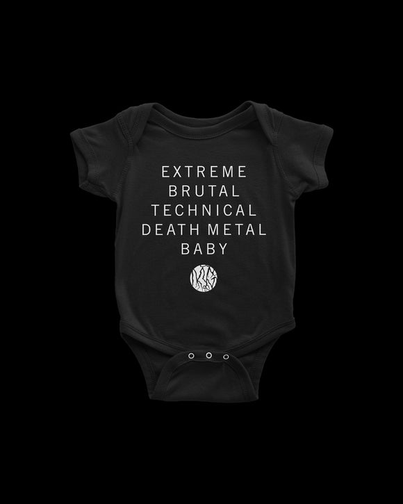 METEOR GEM BABY ONESIE (BLACK)