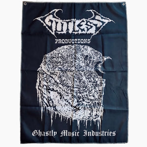 GUTLESS PRODUCTIONS - "GHASTLY INDUSTRIES" FLAG