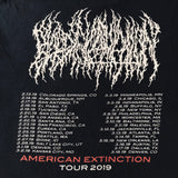 USED - BLOOD INCANTATION - "2019 AMERICAN EXTINCTION TOUR" TEE