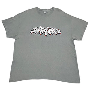 USED - 2XL - DYSENTERY - "LET THE BEATINGS BEGIN" TEE (GREY)
