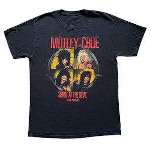 USED - M - MÖTLEY CRÜE "SHOUT AT THE DEVIL 1983-84 TOUR" TEE (NO SIZE TAG)