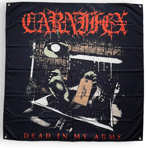 USED - CARNIFEX - "DEAD IN MY ARMS" FLAG w/ GROMMETS