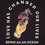 USED - 2XL - BEING AS AN OCEAN - "LOVE HAS CHANGED OUR LIVES" TEE