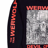 USED - S - THE TRUE WERWOLF - "DEVIL CRISIS" CREWNECK