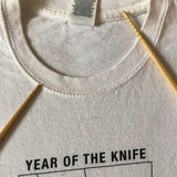USED - S - YEAR OF THE KNIFE - "STRAIGHT EDGE" TEE