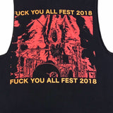 USED - M - CODE ORANGE - "FUCK YOU ALL FEST 2018" DIY MUSCLE TEE