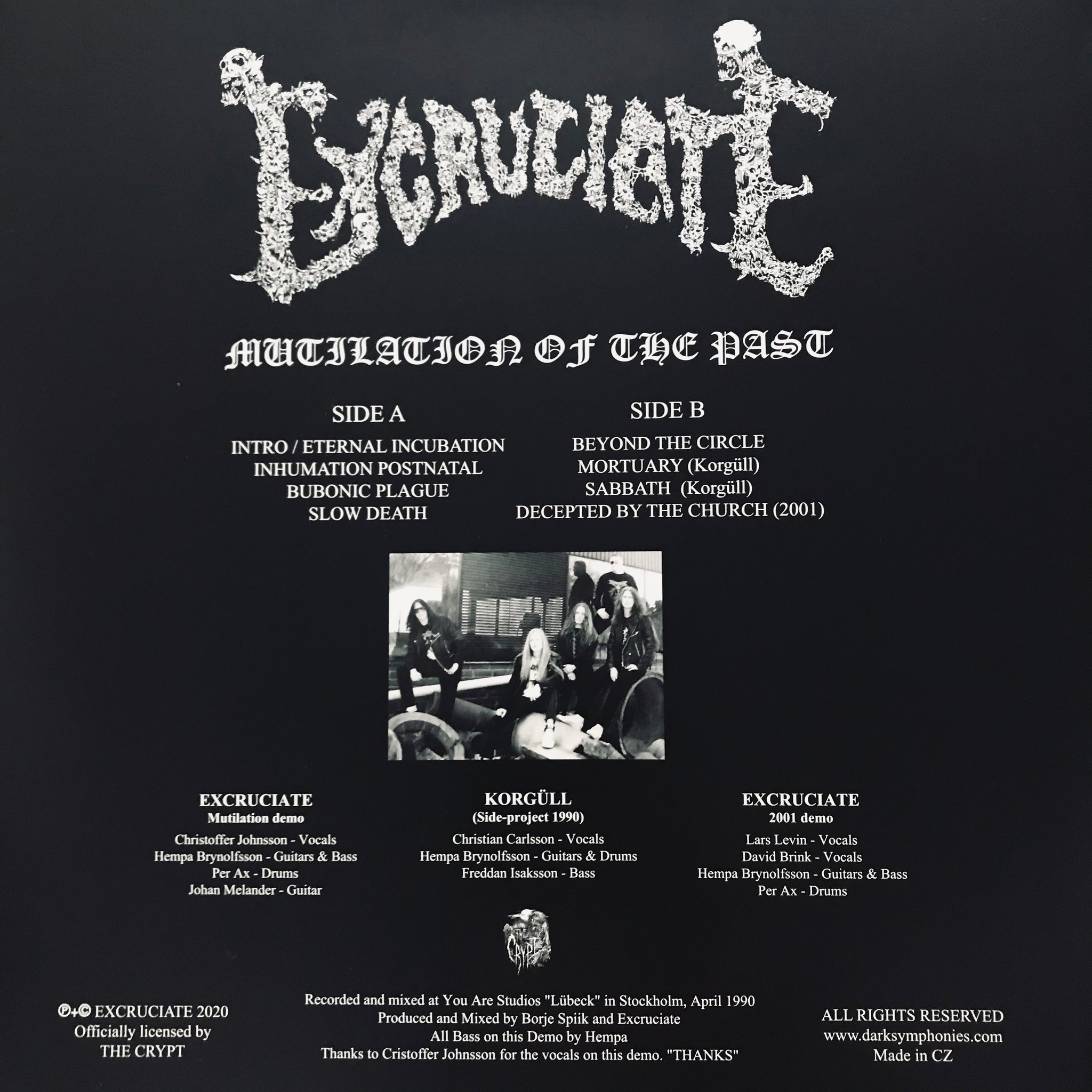 Excruciate - Mutilation Of The Past Magenta 2020 press vinyl